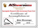 Synergistic Research 25th Anniversary Power Cord - Limited Edition